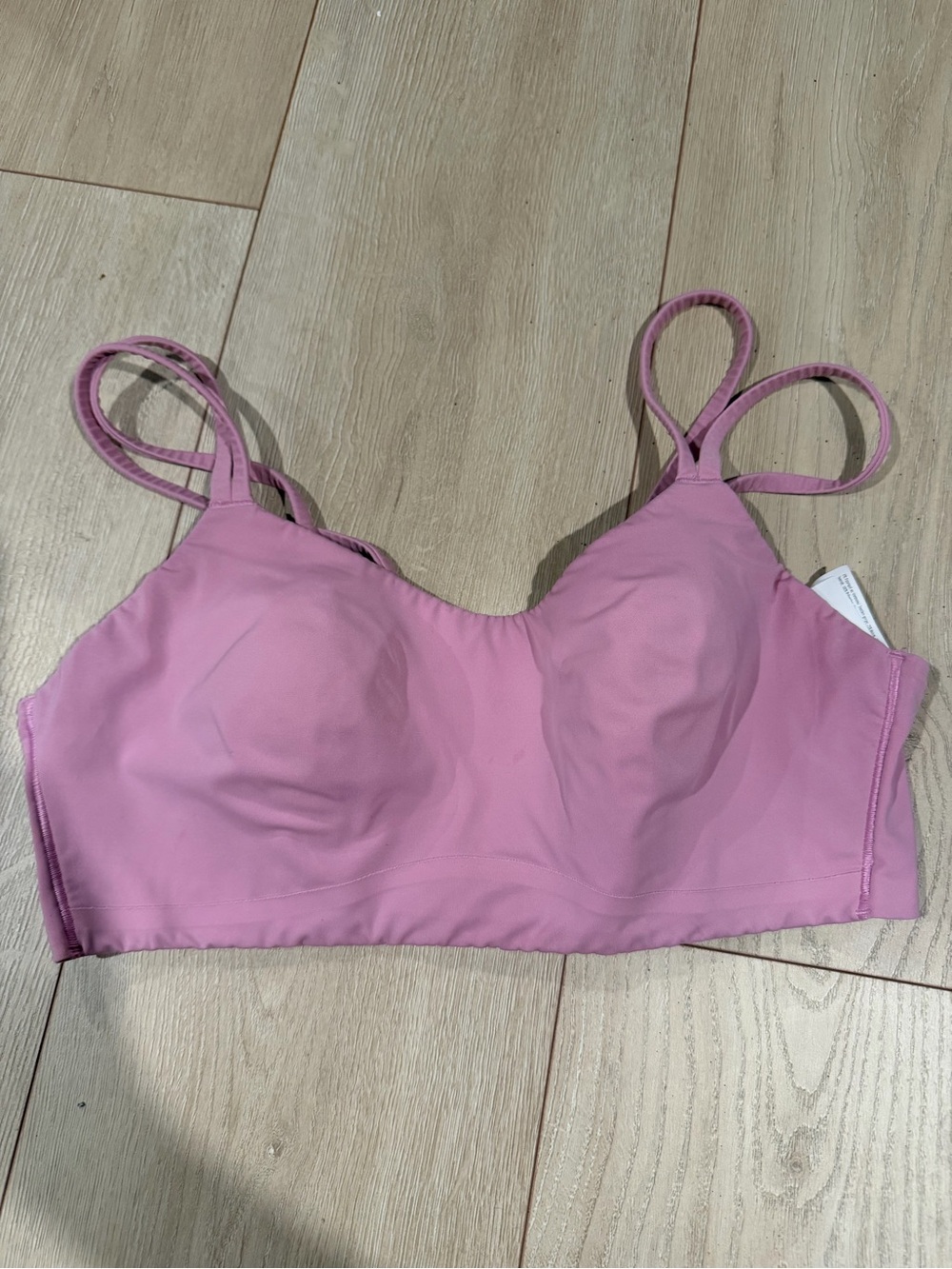 lululemon athletica Pink Wireless Bralette with Double Straps